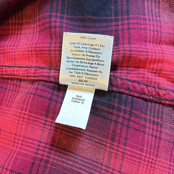 Eddie Bauer M Plaid Shirt - Picture 6 of 10